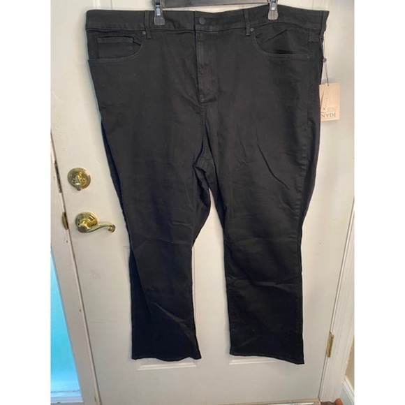 NYDJ Barbara Bootcut Jeans w/ Lift Tuck Technology in Washed Black Size 26W NEW - Picture 2 of 7